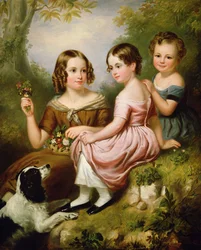 Portræt af tre børn, 1846